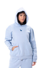 Naughty Goose Hoodie Powder Blue