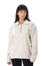 The Goose Cream Quarter Zip