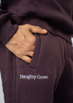 Naughty Goose Sweatpants Maroon - Image 4