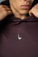 Naughty Goose Hoodie Maroon - Image 2